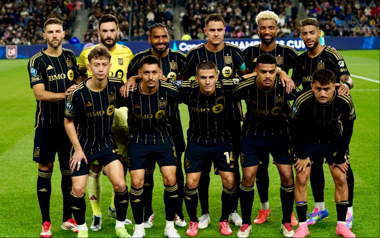 Time do Los Angeles FC na partida contra o Inter Miami (Foto: Celso Oliveira/Território MLS)